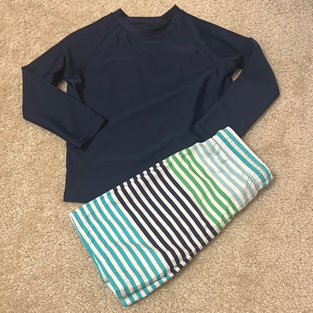 Jumping Beans Boys stripe swim set size 3T